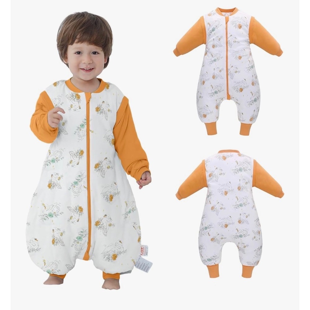 BUNDLE- 2 sets Baby‎ Wearable Blankets Cabin and Swan Design Two Way Zipper